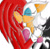 Size: 600x586 | Tagged: safe, artist:toxic-tooth-paste, knuckles the echidna, rouge the bat, 2008, blushing, duo, eyes closed, holding them, kiss, kiss on lips, knuxouge, shipping, simple background, straight, white background