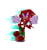 Size: 2800x3000 | Tagged: safe, artist:justtheauthor, knuckles the echidna, echidna, 2026, clenched fists, frown, looking at viewer, male, simple background, solo, transparent background