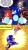 Size: 988x1764 | Tagged: safe, artist:calebartboy15, amy rose, chip, knuckles the echidna, metal sonic, shadow the hedgehog, sonic the hedgehog, sonic unleashed, 2026, comic, dialogue, english text, fight, flying, frown, group, hugging, mid-air, nighttime, outdoors, robot, screenshot background, sharp teeth, smile, sonic the werehog, speech bubble, standing, text, were form, werehog