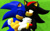 Size: 1920x1200 | Tagged: safe, artist:elose, artist:kabalmystic, artist:thehypercombine12, artist:zilla1998yt, shadow the hedgehog, sonic the hedgehog, 2025, 3d, cuddling, duo, eyes closed, gay, hugging, lidded eyes, looking at them, sfm, shadow x sonic, shipping, smile