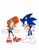 Size: 2550x3300 | Tagged: safe, artist:twincubcakes, sally acorn, sonic the hedgehog, chipmunk, hedgehog, 2025, duo, female, male, sally's ringblader outfit, shoe swap, simple background, soap shoes, watermark, white background