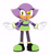Size: 1280x1380 | Tagged: safe, artist:shadowy-viper, juanita the chameleon, lizard, 2019, chameleon, female, mouth open, open smile, simple background, smile, solo, sonic x style, standing, style emulation, white background