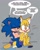 Size: 1028x1280 | Tagged: source needed, suggestive, artist:s_mommo, miles "tails" prower, nine, sonic the hedgehog, sonic prime, age difference, barefoot, bathing, blushing, chest fluff, duo, eyes closed, gay, gay panic, grey background, looking offscreen, nervous, nude, panicking, paws, shipping, shy, simple background, sitting, sonic x tails, sponge, water, wet