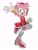 Size: 1536x2048 | Tagged: safe, artist:63117dstnc3, amy rose, 2026, clenched fist, happy, looking at viewer, mouth open, open smile, simple background, smile, smiling at viewer, solo, standing, standing on one leg, waving, waving at viewer, white background