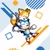 Size: 1280x1280 | Tagged: safe, artist:fadastudio25, miles "tails" prower, sonic the hedgehog, fox, hedgehog, 2026, abstract background, arms folded, cute, duo, eyes closed, happy, hugging, hugging from behind, male, national siblings day, pixel art, sitting, smile, sonabetes, tailabetes