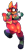 Size: 540x960 | Tagged: dead source, suggestive, artist:miistniight, gadget the wolf, wolf, 2018, belly button, busty gadget, chubby, cleavage, crop top, cute, female, gadgebetes, gender swap, looking at viewer, midriff, one fang, short shorts, shorts, simple background, smile, solo, transparent background