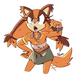 Size: 1024x1024 | Tagged: safe, artist:advosart, sticks the badger, hand on hip, mouth open, simple background, solo, white background