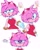 Size: 1629x2048 | Tagged: safe, artist:lyxzth_, amy rose, hedgehog, cross popping vein, dialogue, eye clipping through hair, female, lidded eyes, simple background, solo, speech bubble, white background, wink