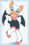 Size: 1000x1500 | Tagged: safe, artist:spacecolonie, rouge the bat, bat, boots, breasts, clothes, dancing, eyes closed, female, open mouth, open smile, rouge's heart top, smile, solo