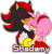 Size: 1367x1431 | Tagged: safe, artist:rubywiitch, amy rose, shadow the hedgehog, hedgehog, 2015, amy x shadow, blushing, duo, english text, female, holding hands, male, ship name, shipping, straight, transparent background