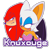 Size: 1145x1113 | Tagged: safe, artist:rubywiitch, knuckles the echidna, rouge the bat, bat, echidna, 2015, duo, english text, female, holding another's arm, knuxouge, looking at each other, male, ship name, shipping, smile, straight, transparent background