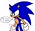 Size: 1421x1286 | Tagged: safe, artist:antonybia_, sonic the hedgehog, hedgehog, 2026, dialogue, english text, looking at them, looking offscreen, male, sally x sonic, shipping, simple background, solo, speech bubble, straight, white background
