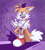 Size: 2272x2504 | Tagged: safe, artist:candycatstuffs, miles "tails" prower, 2022, english text, eye twitch, fangs, laughing, looking offscreen, mouth open, open smile, shadow (lighting), shrunken pupils, signature, smile, solo, standing, text