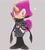 Size: 1000x1113 | Tagged: safe, artist:akiyoku, espio the chameleon, chameleon, clothes, fully clothed, japanese clothes, looking at viewer, male, ninja outfit, simple background, solo, standing, sword, weapon