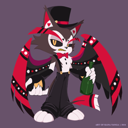 Size: 2048x2048 | Tagged: safe, artist:kanayanga, hazbin hotel, husk, mobianified