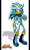 Size: 1024x1708 | Tagged: safe, artist:mintch0c0late, silver the hedgehog, hedgehog, 2014, bandage, border, looking at viewer, male, scarf, shadow (lighting), simple background, smile, solo, sonic boom (tv), standing, white background