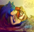 Size: 1024x964 | Tagged: safe, artist:maithehedehog, artist:roseduelistbbshm, sally acorn, sonic the hedgehog, chipmunk, hedgehog, 2018, bed, blanket, colored version, duo, female, hugging, lying down, lying on bed, male, morning, pillow, sally x sonic, shipping, sleeping, smile, straight, sunlight