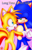 Size: 1100x1700 | Tagged: safe, artist:sinnertee, miles "tails" prower, sonic the hedgehog, comic:long time no see tails, 2016, absurd res, comic, comic cover, duo, gay, gradient background, holding hands, lidded eyes, looking at each other, mouth open, one eye closed, shipping, smile, sonic x tails, standing