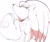 Size: 1064x899 | Tagged: safe, artist:aoshibazakura95, knuckles the echidna, echidna, 2025, lidded eyes, male, monochrome, simple background, solo, white background