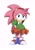 Size: 1423x2048 | Tagged: safe, artist:jadepesky, amy rose, hedgehog, 2026, classic amy, classic sonic (universe), female, hands behind back, looking at viewer, shy, simple background, solo, sonic satam, standing, white background