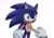 Size: 2048x1423 | Tagged: safe, artist:jadepesky, sally acorn, sonic the hedgehog, chipmunk, hedgehog, 2026, duo, female, happy, heart, holding hands, looking at each other, male, open smile, ringblader, sally x sonic, shipping, simple background, smile, smiling at them, straight, white background