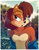 Size: 900x1164 | Tagged: dead source, safe, artist:mistajonz, sally acorn, chipmunk, 2012, alternate version, building, daytime, female, looking at viewer, pose, sally's vest and boots, solo, watermark