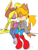 Size: 1510x2000 | Tagged: safe, artist:yoshiyoshi700, antoine d'coolette, bunnie rabbot, coyote, rabbit, 2022, blushing, buntoine, clothes, commission, duo, eyes closed, fully clothed, hand on another's arm, hand on another's shoulder, hat, kiss, pants, roboticized, shipping, shirt, simple background, sitting, straight, tied hair, white background