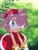 Size: 2297x3000 | Tagged: safe, artist:frogfroggs, amy rose, hedgehog, female, from above, grass, looking up, shadow (lighting), smile, solo