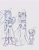 Size: 889x1136 | Tagged: safe, artist:caos_evolution, artist:sora_drawing_0, sally acorn, sonic the hedgehog, oc, oc:nimble acorn (sora drawing 0), oc:scoot acorn (sora drawing 0), chipmunk, hedgehog, 2021, adult, cape, carrying them, character name, child, clothes, crown, english text, family, fankid, father and child, king sonic, male, mother and child, older, parent:sally, parent:sonic, parents:sonally, quartet, queen sally acorn, sally x sonic, shipping, simple background, sketch, smile, standing, straight, tiara, toddler