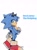 Size: 1121x1518 | Tagged: safe, artist:caos_evolution, artist:sora_drawing_0, oc, oc:scoot acorn (sora drawing 0), hedgehog, 2022, character name, english text, fankid, looking at viewer, looking back, male, parent:sally, parent:sonic, parents:sonally, pose, simple background, smile, smiling at viewer, solo, standing, white background