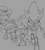 Size: 609x683 | Tagged: safe, artist:kolsanart, knuckles the echidna, metal sonic, miles "tails" prower, sonic the hedgehog, clenched fist, frown, group, quartet, simple background