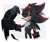 Size: 2048x1702 | Tagged: safe, artist:rumiamura, shadow the hedgehog, hedgehog, crow, feather, scars