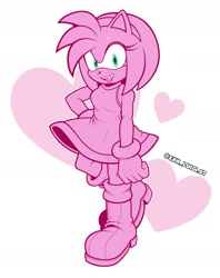 Size: 1545x1948 | Tagged: safe, artist:enn_luigi07, amy rose