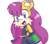 Size: 800x700 | Tagged: safe, artist:nicoledoodle64, mina mongoose, mongoose, female, looking at viewer, mouth open, open smile, pose, simple background, smile, smiling at viewer, solo, white background