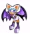 Size: 1817x2048 | Tagged: safe, artist:daereamart, rouge the bat, bat, alternate outfit, blushing, clothes, female, looking at viewer, simple background, solo, white background