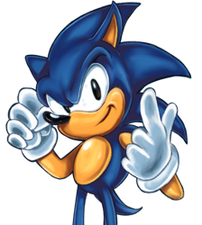 Size: 1280x1429 | Tagged: safe, artist:themysteriousvampire, sonic the hedgehog, 2026, lineless, looking at viewer, simple background, smile, transparent background