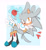 Size: 1872x2039 | Tagged: safe, artist:justashedd, silver the hedgehog, hedgehog, 2026, apple, blushing, cute, flat colors, food, fruit, heart, looking at viewer, male, psychokinesis, silvabetes, sketch, smile, solo