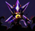 Size: 2894x2619 | Tagged: semi-grimdark, artist:skullznbirdz, metal sonic, neo metal sonic, sonic the hedgehog, angry, black sclera, blood, fight, nighttime, robot, simple background, smile, solo, watermark