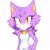 Size: 1440x1440 | Tagged: safe, artist:luu5q, blaze the cat, cat, 2026, alternate hairstyle, alternate outfit, blushing, bodysuit, eye clipping through hair, eyelashes, female, frown, hair down, simple background, solo, standing, white background
