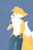 Size: 1632x2500 | Tagged: safe, artist:jazzax, miles "tails" prower, fox, 2017, aged up, bare chest, belt, brown gloves, fingerless gloves, gloves, holding something, jeans, lineless, looking at viewer, pants, pose, smile, solo