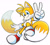 Size: 2048x1855 | Tagged: safe, artist:amp-c, miles "tails" prower, fox, 2026, looking at viewer, male, simple background, smile, smiling at viewer, solo, v sign, white background