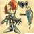 Size: 1256x1256 | Tagged: safe, artist:drawloverlala, sally acorn, chipmunk, sonic and the black knight, 2015, female, knight armor, looking at viewer, sir guinevere, smile, smiling at viewer, solo, standing, weapon