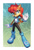 Size: 866x1280 | Tagged: safe, artist:holivi, sally acorn, chipmunk, hybrid, squirrel, archie sonic the hedgehog, boots, eye clipping through hair, female, gradient background, looking at viewer, sally's vest and boots, smile, smiling at viewer, solo, standing, vest