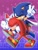 Size: 1536x2048 | Tagged: safe, artist:pagonmoon, knuckles the echidna, sonic the hedgehog, 2026, abstract background, asexual, asexual pride, bisexual, bisexual pride, cape, carrying them, duo, gay, knuxonic, male, outline, pride, pride flag, pride month, riding on back, shipping, smile, star (symbol), treads, v sign, white outline