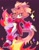 Size: 1578x2019 | Tagged: safe, artist:chaotixmidnight, blaze the cat, burning blaze, cat, female, fire, super form