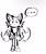 Size: 1024x1226 | Tagged: safe, artist:callme-aprilroseisha04, miles "tails" prower, ..., 2023, black and white, cute, frown, line art, looking at viewer, male, monochrome, reaction image, simple background, sketch, solo, sweatdrop, tailabetes, white background