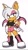 Size: 1080x1917 | Tagged: safe, artist:same8189, rouge the bat, bat, sonic adventure 2, 2026, alternate hairstyle, alternate version, belt, boots, cleavage, clothes, crop top, ear piercing, earring, eyelashes, female, hand on hip, lidded eyes, looking at viewer, piercing, pointing, shorts, simple background, smile, smiling at viewer, solo, style emulation, uekawa style, white background