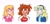 Size: 2048x972 | Tagged: safe, artist:sanctuary-sonic-au, chris thorndyke, maria robotnik, human, 2025, bust, disabled, eye clipping through hair, eyebrow clipping through hair, eyewear on head, female, freckles, frown, grin, headshot, helen, looking offscreen, male, missing tooth, simple background, smile, trio, white background