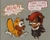 Size: 1024x819 | Tagged: safe, artist:essnstuffs, mighty the armadillo, ray the flying squirrel, shadow the hedgehog, classic sonic (universe), clenched teeth, cosplay, duo, english text, grey background, hands in pocket, hoodie, lidded eyes, looking at them, pout, simple background, speech bubble, standing, star (symbol)