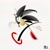 Size: 1000x1000 | Tagged: safe, artist:8thproject1, sonic the hedgehog, hedgehog, abstract, male, simple background, solo, standing, white background